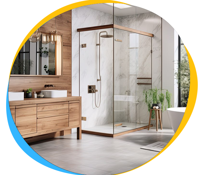 Modern bathroom renovation